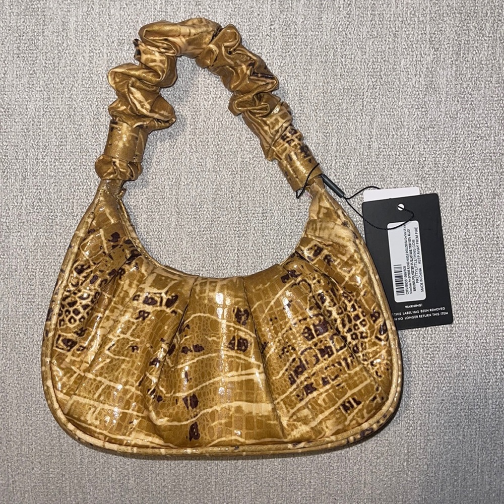 Gold/Brown Shoulder Bag